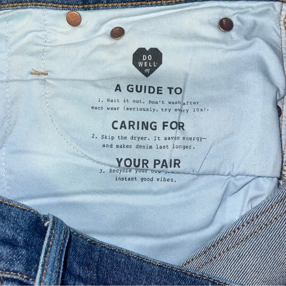 Madewell The Perfect Vintage Crop Jean Button-Front Comfort Edition Sz 33 - Picture 10 of 13